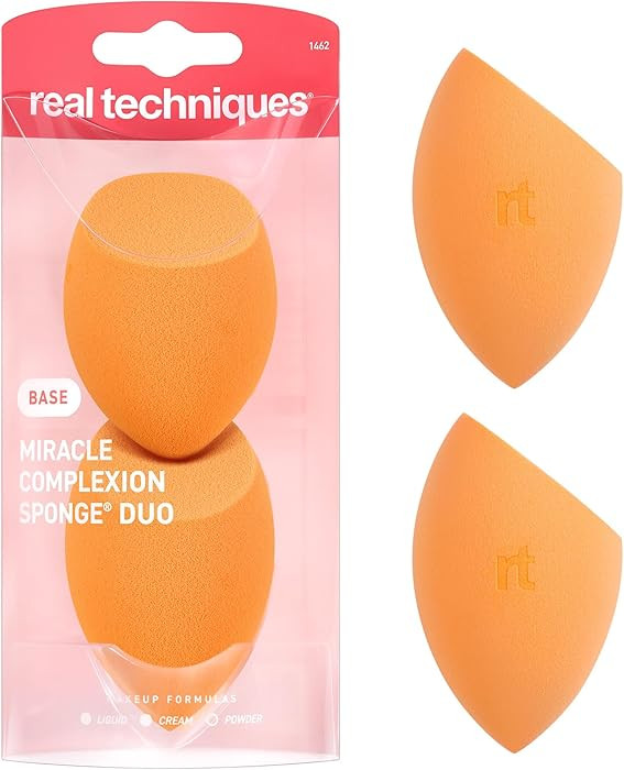 Real Techniques Miracle Complexion Sponge Duo, 2 Count | Amazon (US)