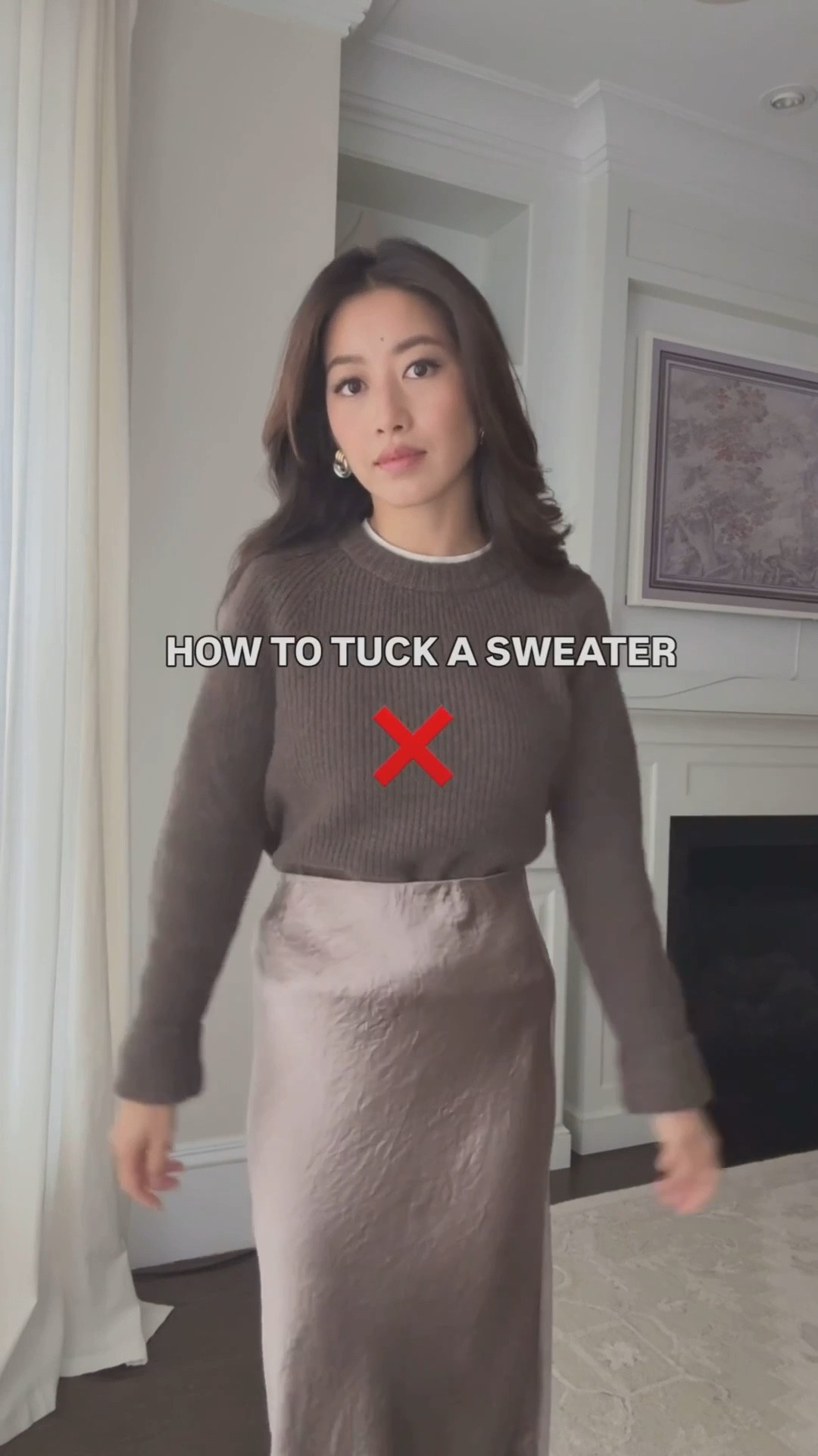 I also got the thinner Crop Tuck band linked in size Small and it works too! I like that one adjusts easily.

For the wide reversible one, sz Small Leibster band runs a little small and is fitted on me (I’m usually sz 24 jeans)

Outfit 1:
• Quince Fisherman Crewneck Sweater in brown xs. Great staple.

• Aritzia satin maxi skirt sz 0 (size up) nice weight, not clingy

• lululemon All Yours Organic Cotton Cropped Tee

Outfit 2:
• Sezane Othello cardigan xxs . Fyi  sezane wool is slightly itchy, wear over a layer 

• Aritzia lodge pull on crepe pants xxs short - the BEST. Don’t wrinkle and great for travel too.

Fashion hacks , style tips , elevated fall outfits , holiday party ideas
 

 #LTKgrwm #LTKootd #LTKPetite