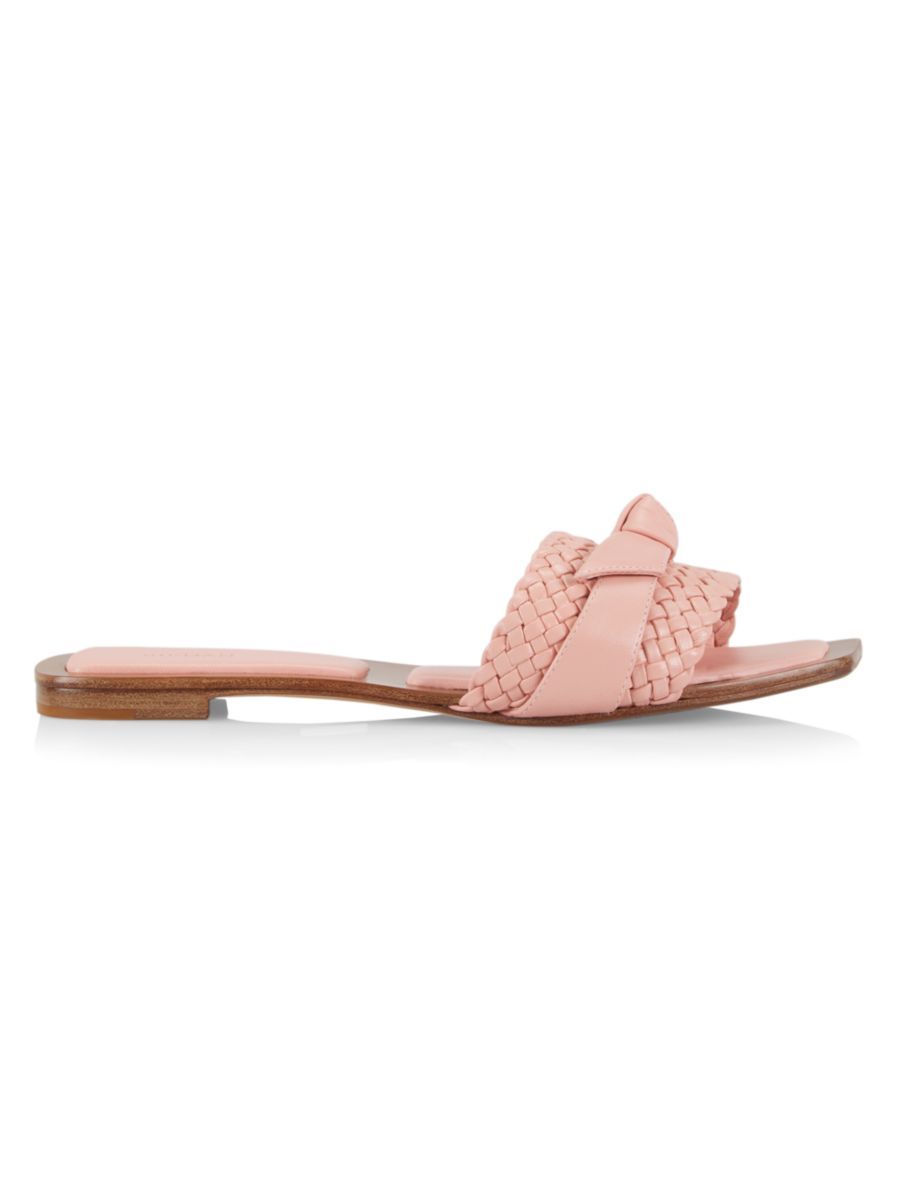Alexandre Birman Clarita Woven Leather Slides | Saks Fifth Avenue