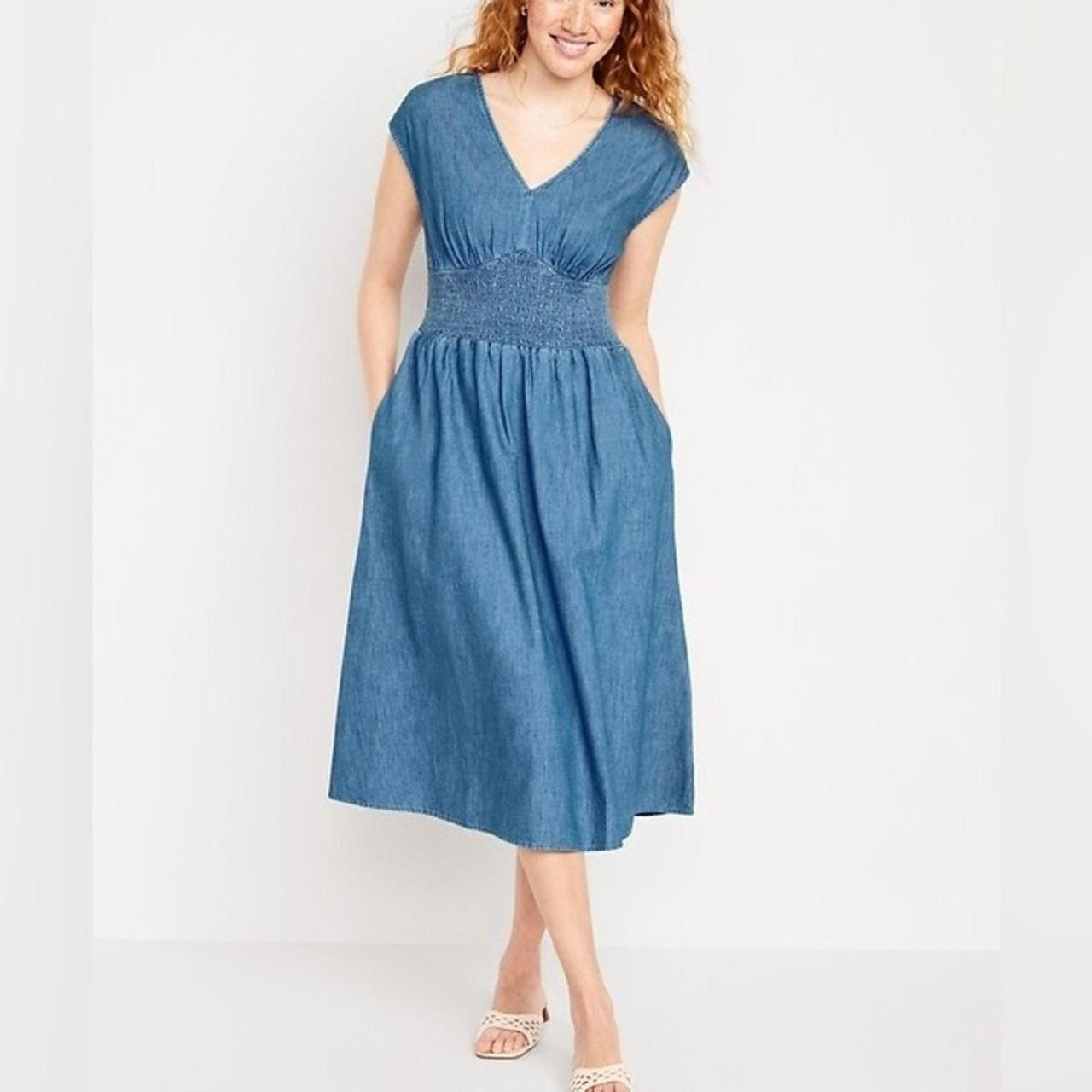 Old Navy Women's Casual dresses - Blue - M | Depop US
