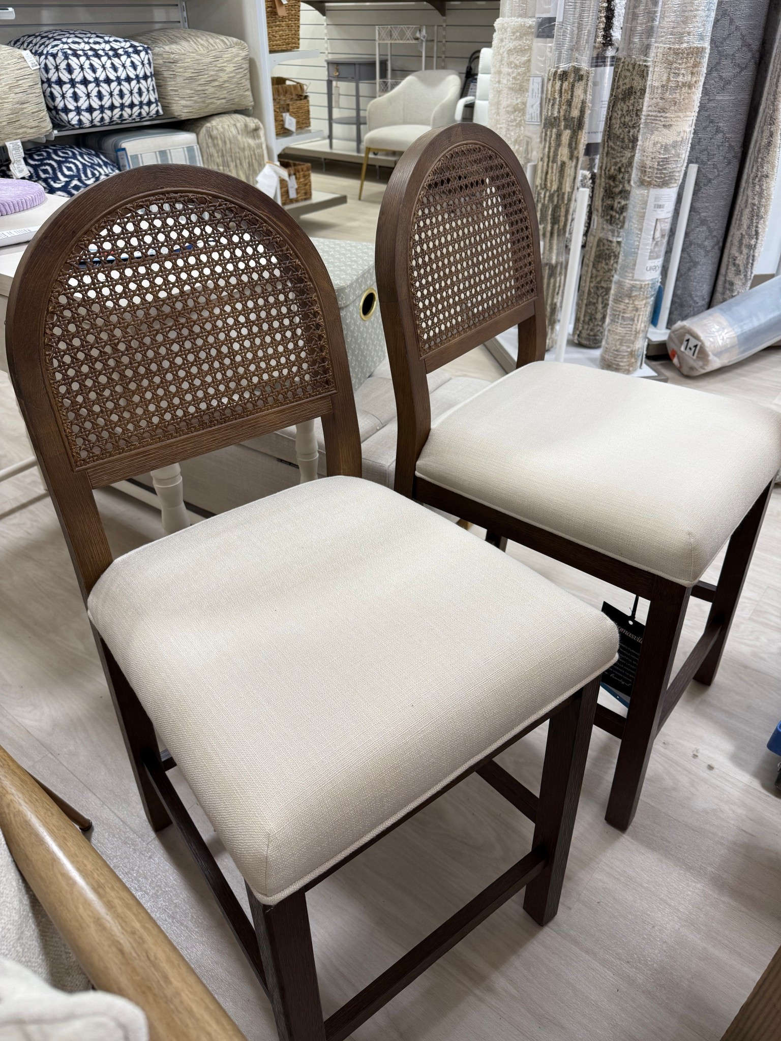 Stunning in person came back barstools with a linen cushion

#LTKSaleAlert #LTKFindsUnder100 #LTKHome