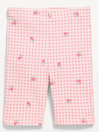 Printed Long Jersey Biker Shorts for Girls | Old Navy (CA)