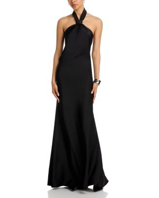 AQUA Knot Halter Gown - Exclusive  | Bloomingdale's NEW & NOW Wedding Season Women's Wedding Gues... | Bloomingdale's (US)
