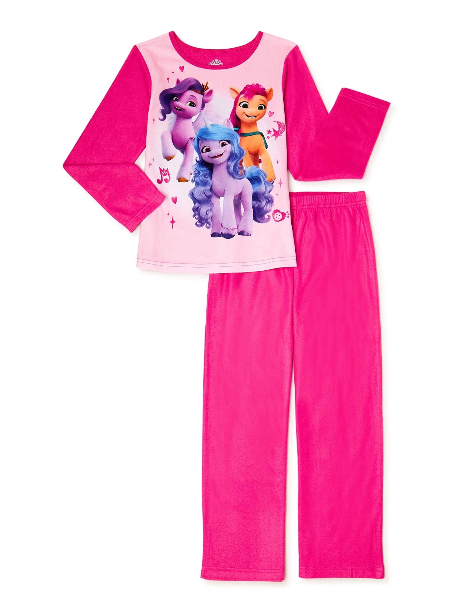My Little Pony Girls Long Sleeve Top and Pants Pajama Sleep Set, 2-Piece, Sizes 4-12 - Walmart.co... | Walmart (US)