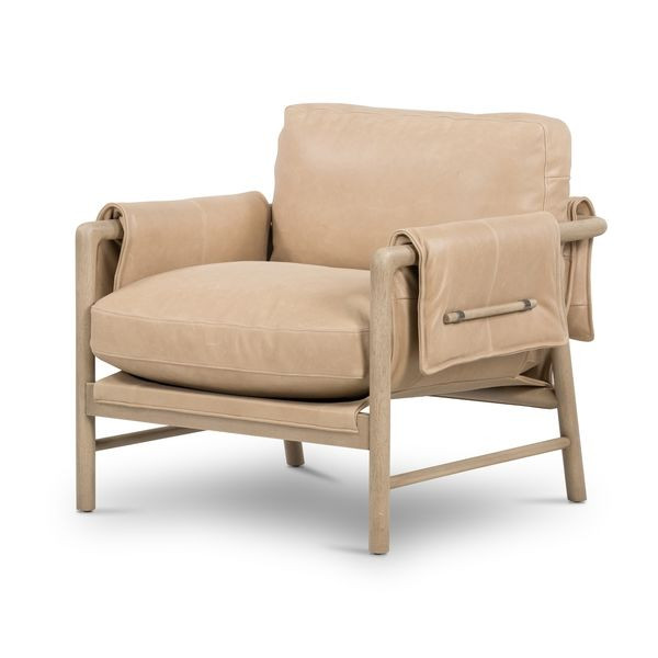 Harrison Palermo Nude Leather Chair | Scout & Nimble