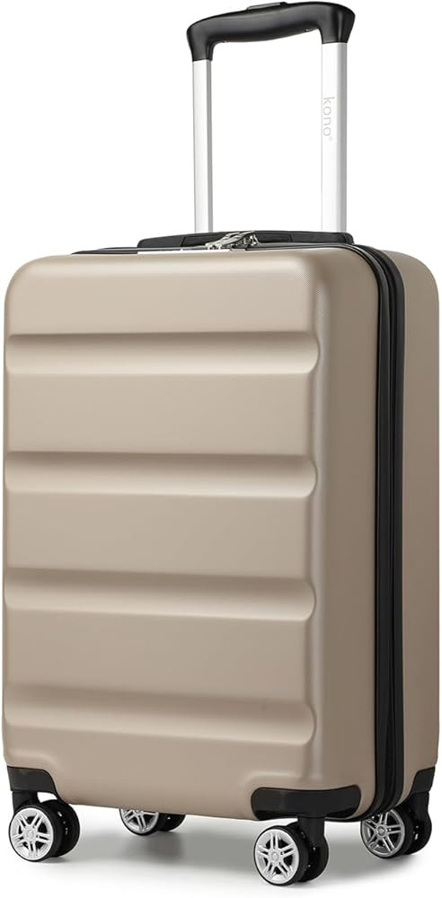 Kono 20" Cabin Luggage Suitcase | Durable Hard Shell | TSA Combination Lock | 4 Dual Spinner Whee... | Amazon (UK)