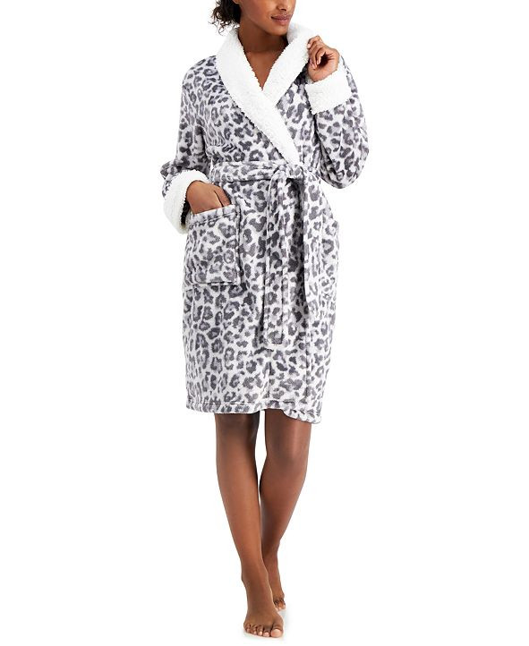 Short Printed Cozy Robe, Created for Macy's | Macys (US)
