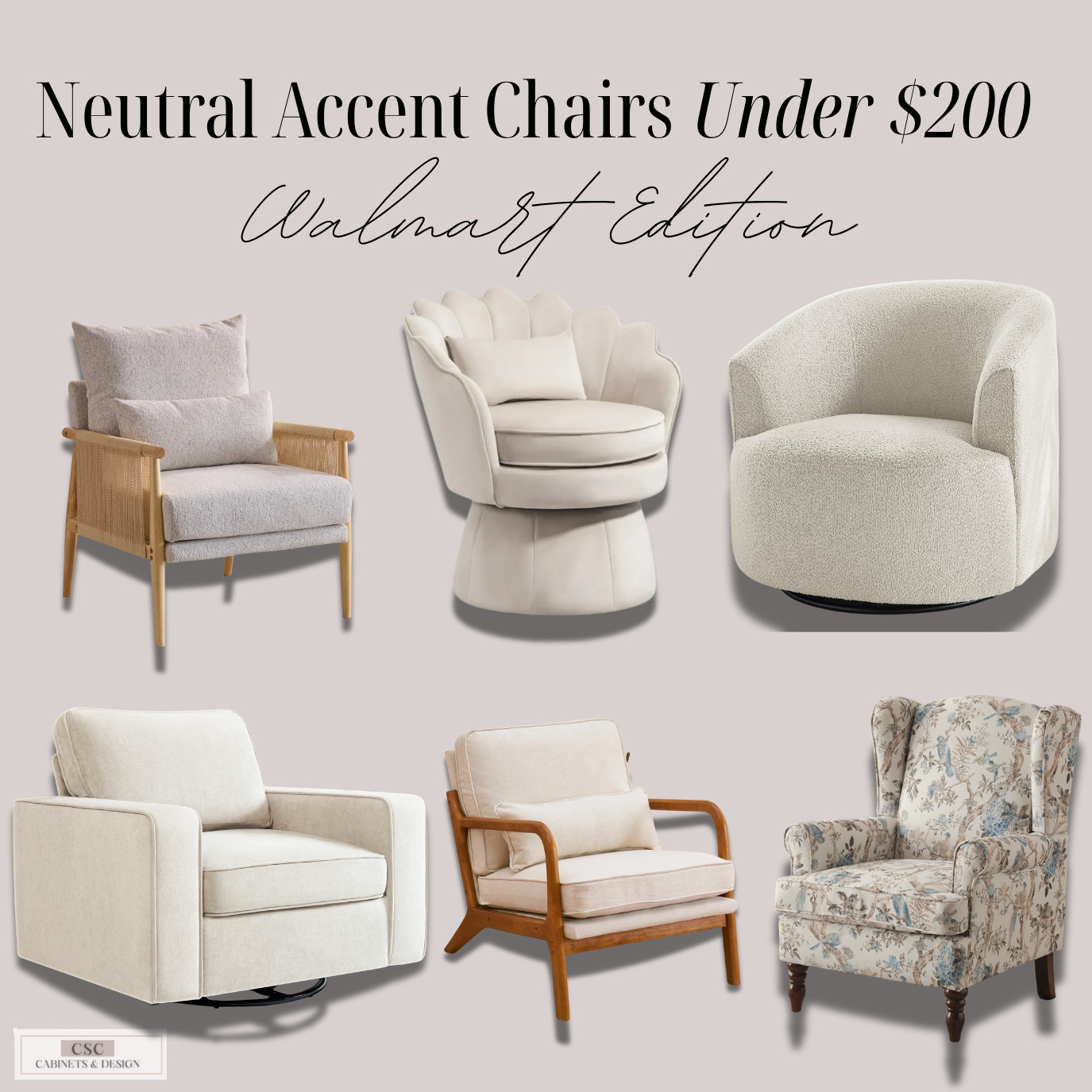 Neutral never goes out of style!!  I rounded up my favorite accent chairs under $200 that prove you don’t have to splurge for style. These picks work in any space, living room, bedroom, or even a cozy reading corner and instantly elevate your home without blowing your budget.

📍 Save this for your next home refresh + shop them all now before they sell out! 

 #LTKHome #LTKSaleAlert #LTKStyleTip