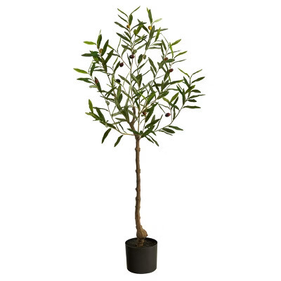 Nearly Natural 4-ft Olive Artificial Tree | Target