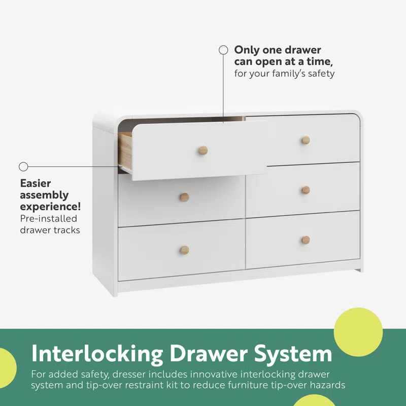 Storkcraft Santos 6 Drawer Dresser | Wayfair North America