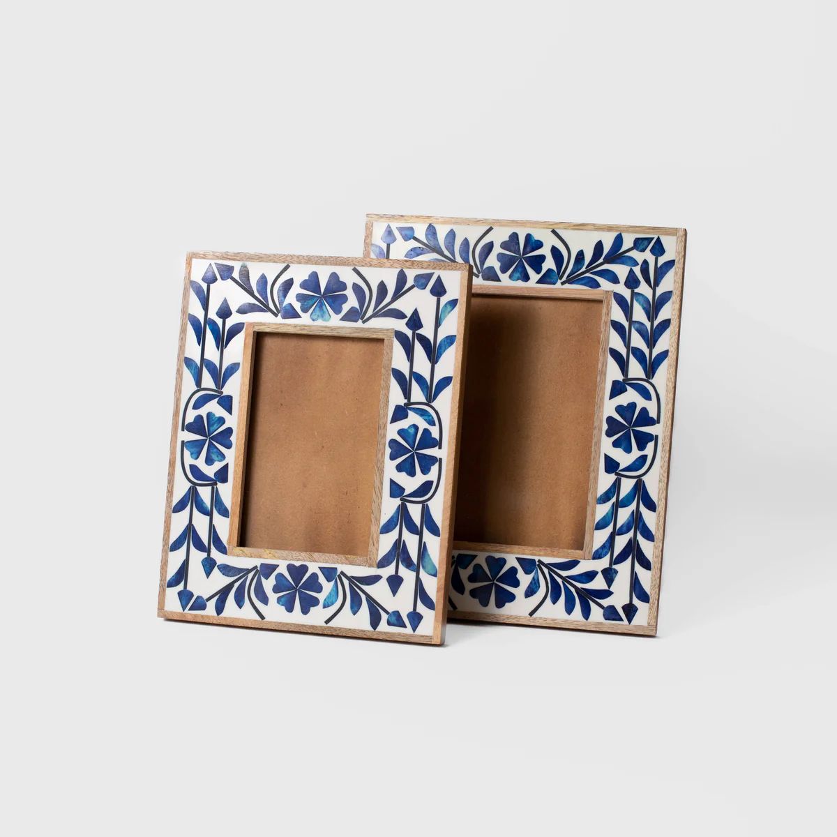 Blue Belle Inlay Photo Frame | Stoffer Home