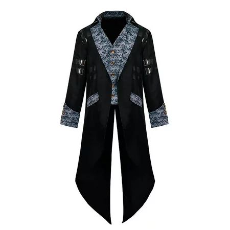 Jacket for Mens Medieval Steampunk Vintage Tuxedo Coat Fashion Back Split Long Sleeves Evening Gown  | Walmart (US)