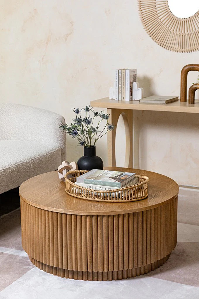 Lucca Reeded Coffee Table | Cura Home