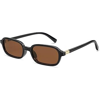 Retro Rectangular Sunglasses for Women Vintage Fashion Trendy Funny Small 90s Square Sunnies 2025... | Amazon (US)