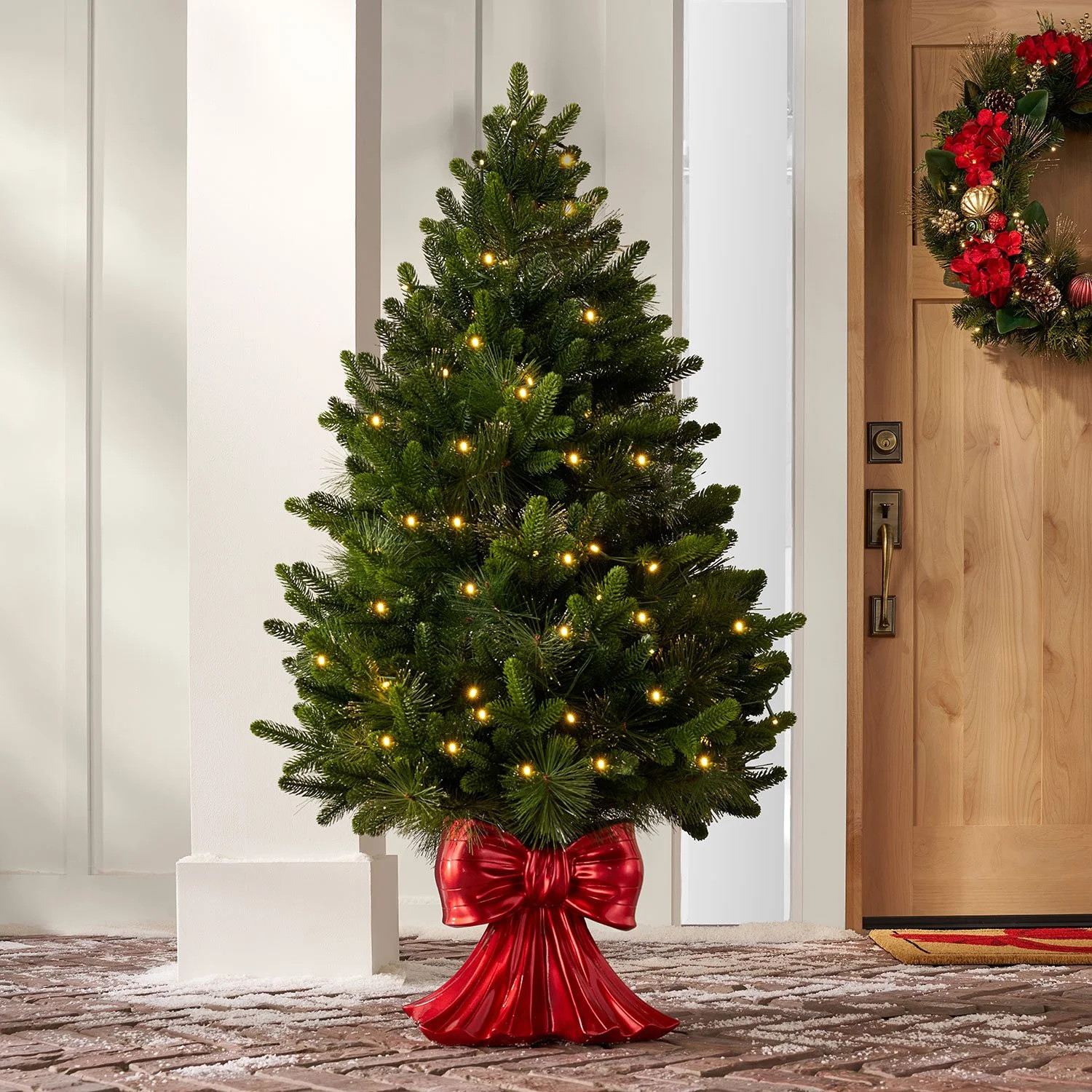 Member's Mark  Member's Mark 48" Pre-Lit Topiary in Red Bow Container (No ratings yet)|Write a re... | Sam's Club