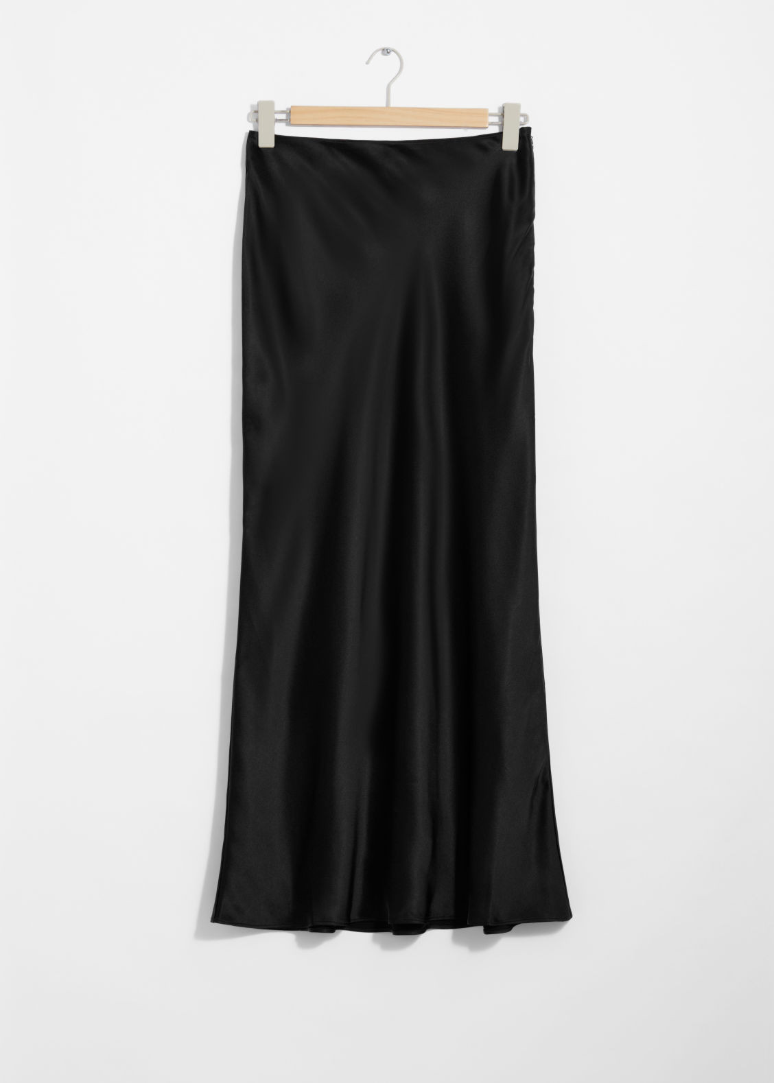 Satin Maxi Skirt - Black | & Other Stories (EU + UK)