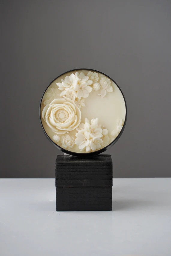 SWEET GARDEN, Flower Candle, Soy Candle, 4 Wicks Candle, Mother's Day Gift, Wedding gift, Holiday... | Etsy (US)