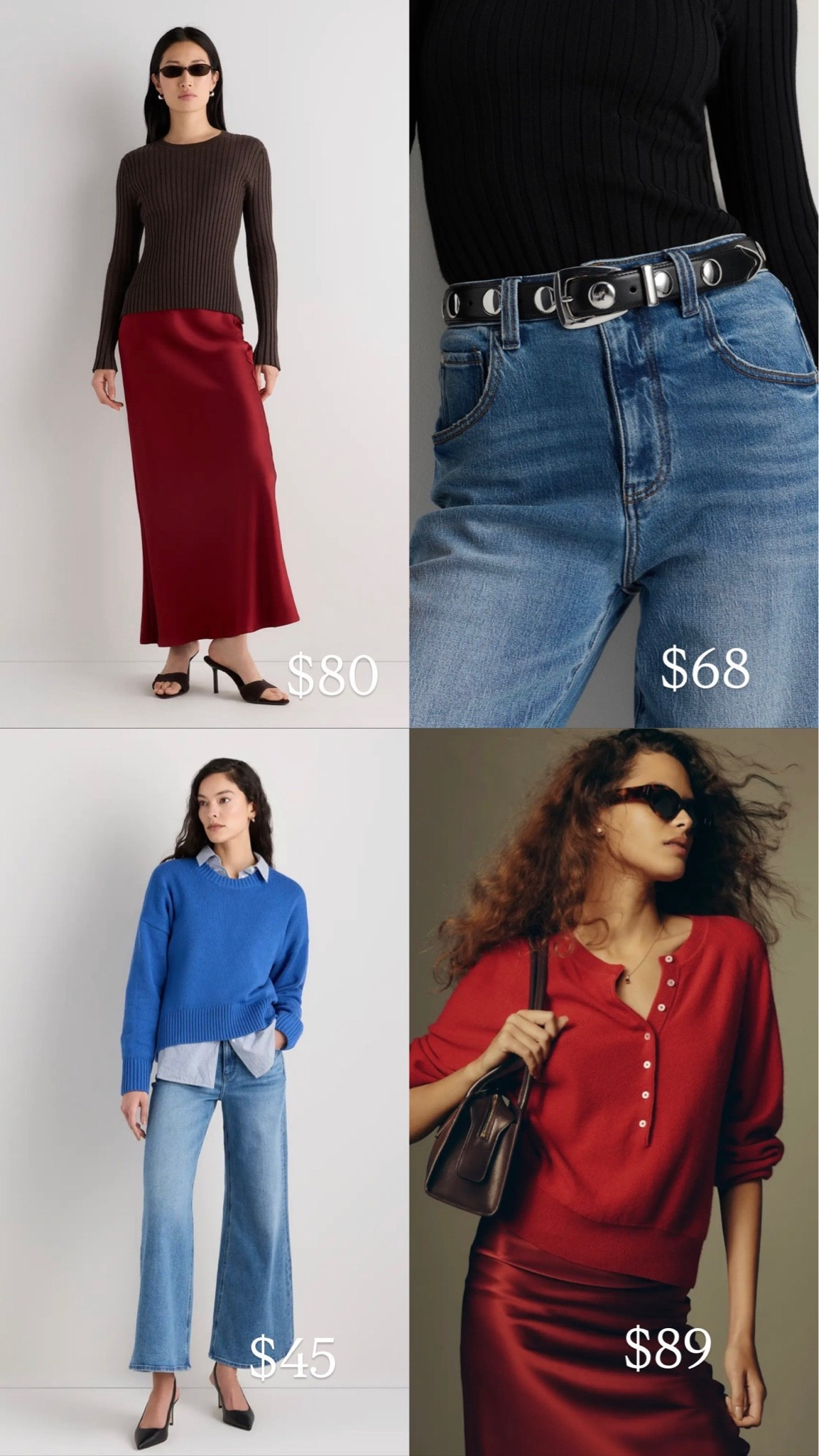 Quince Order 💯✨
All items under $100
@Quince 
I did med in sweaters for slouchy fit
Small in belt & skirt
