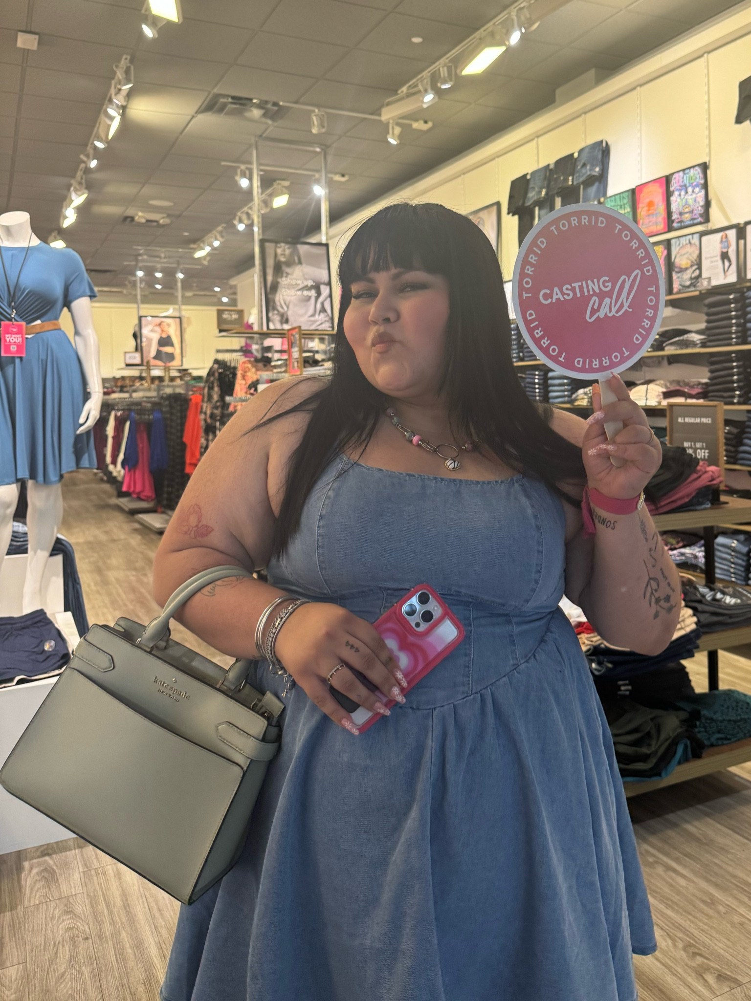 I went to Torrid’s casting call but I forgot to apply but I looked cute! Lol 💖✨💅

#LTKPlusSize