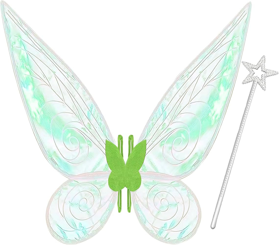 Goenb Fairy Wings,Fairy Wings for Adults Women Girls Sparkling Fairy Wings with Wand for Hallowee... | Amazon (CA)
