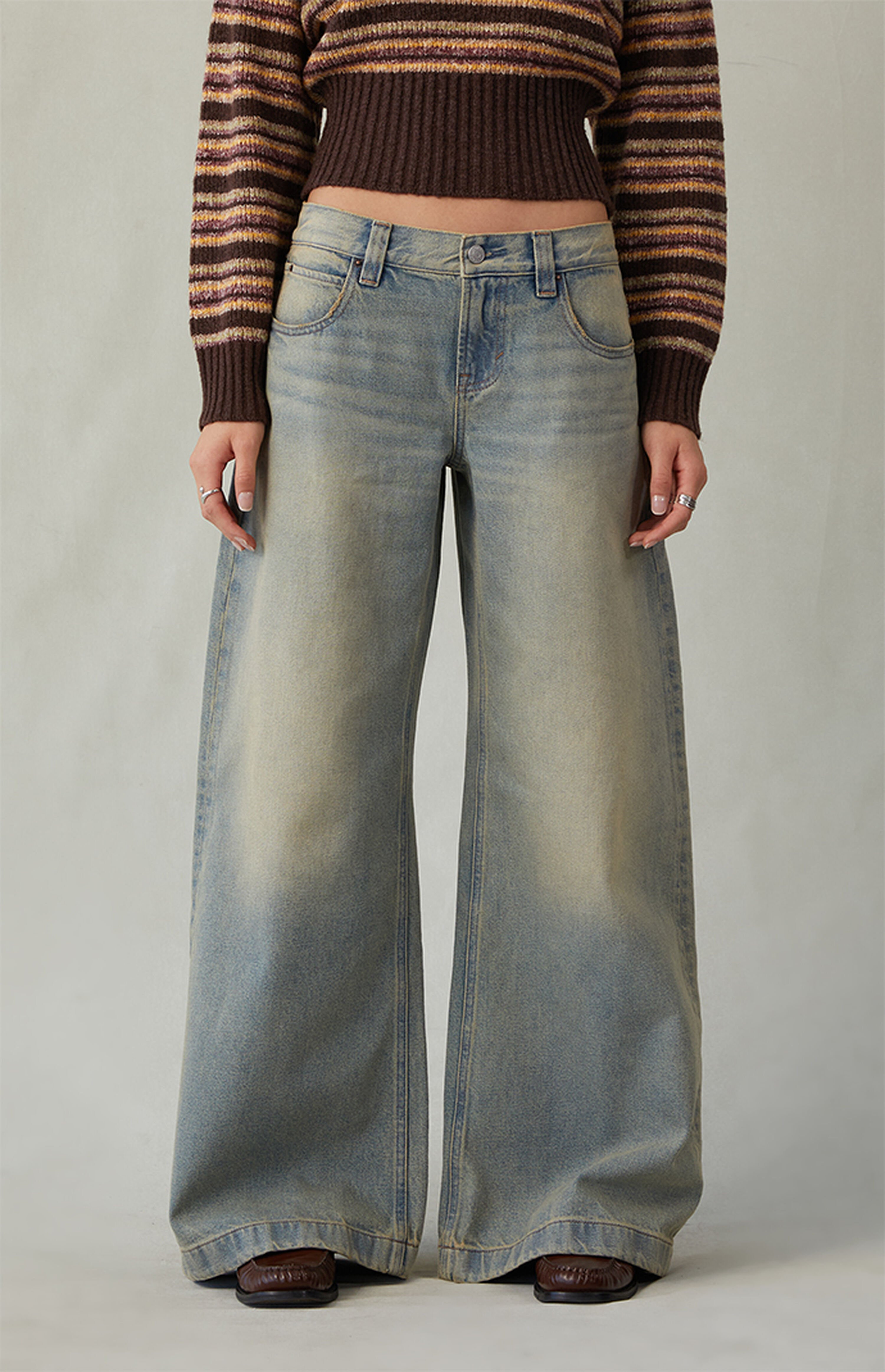 Pacsun Sloane Low Rise Ultra Baggy Jeans Light Blue Tint | PacSun