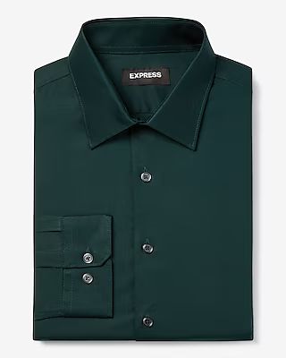 Extra Slim Solid Stretch 1MX Dress Shirt | Express