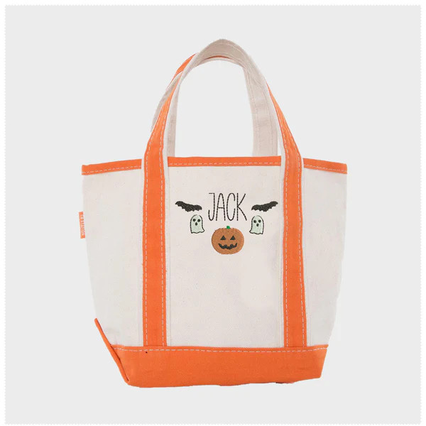Orange Trick or Treat Bag | Saddle Stitches