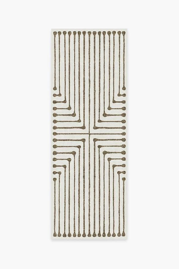 Jonathan Adler Inkdrop Camel & Ivory Rug | Ruggable