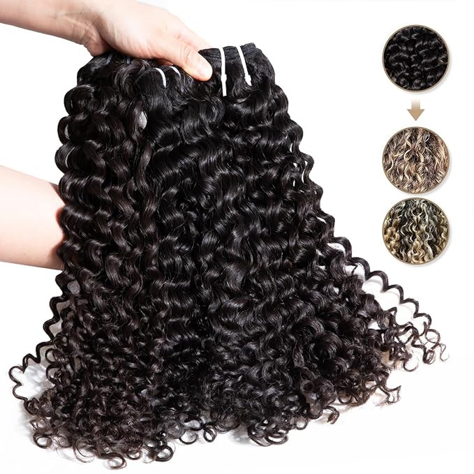 Last 5 Years Raw Curly Bundles Human Hair, Lift 613 Deep Curly Weave Bundles Human Hair, Salon Ch... | Amazon (US)