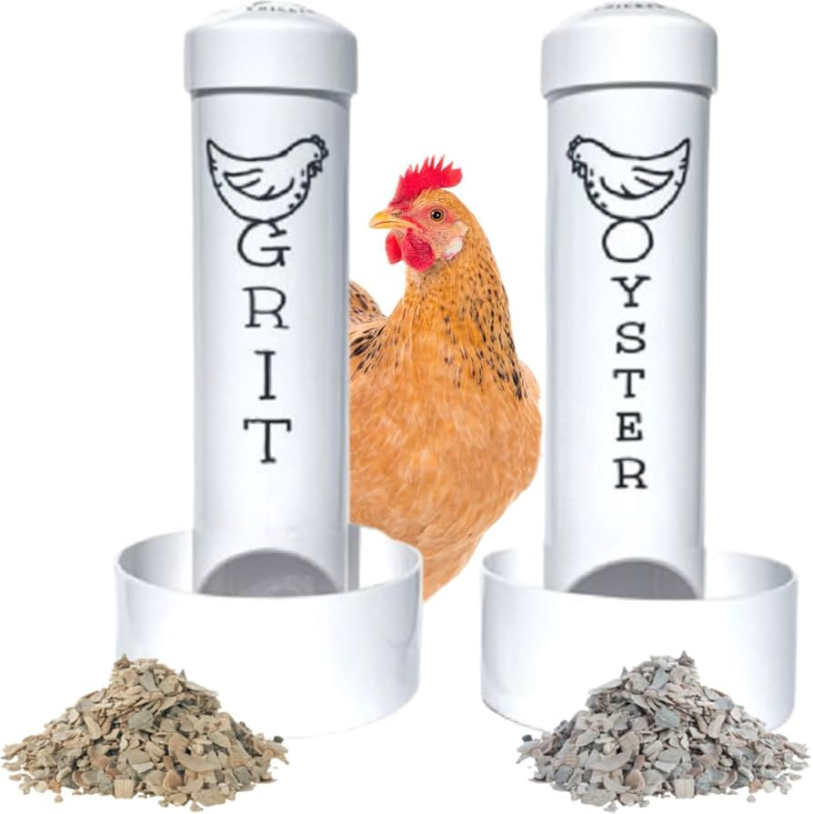 Chicken Oyster Shell Feeder and Grit Feeder Combo | Amazon (US)