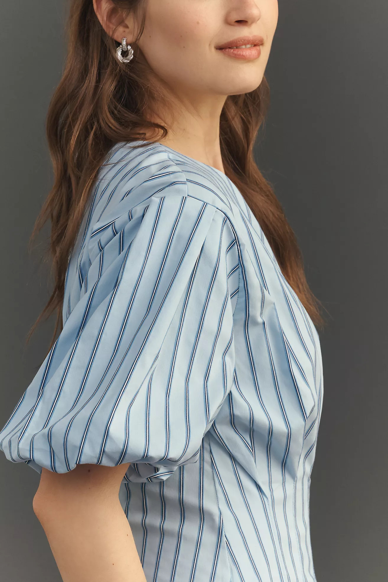 Exquise Tobie Puff-Sleeve Mini Dress | Anthropologie (US)