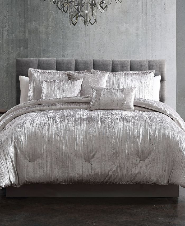 Riverbrook Home Turin Crinkle 7 Piece Queen Comforter Set & Reviews - Comforter Sets - Bed & Bath... | Macys (US)