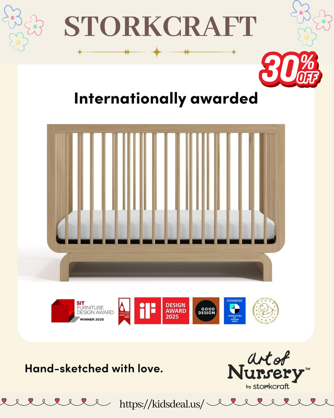 Dreamy crib that grows with your baby 🤍✨

Iconic curved base + minimalist design 🛏️
Award-winning 🏆 (Fast Company, GOOD DESIGN, iF, SIT)

4 adjustable mattress heights + toddler rail included 👶➡️🚶
Easy to assemble & converts as baby grows

GREENGUARD Gold certified 🌿 safe & low-tox for sweet dreams

🎯 Now 30% OFF + extra 15% with Baby Registry 🙌

#nurseryinspo #babycrib #modernnursery #momlife #babyessentials #registrymusthave  

 

#LTKHome #LTKSaleAlert #LTKMens
