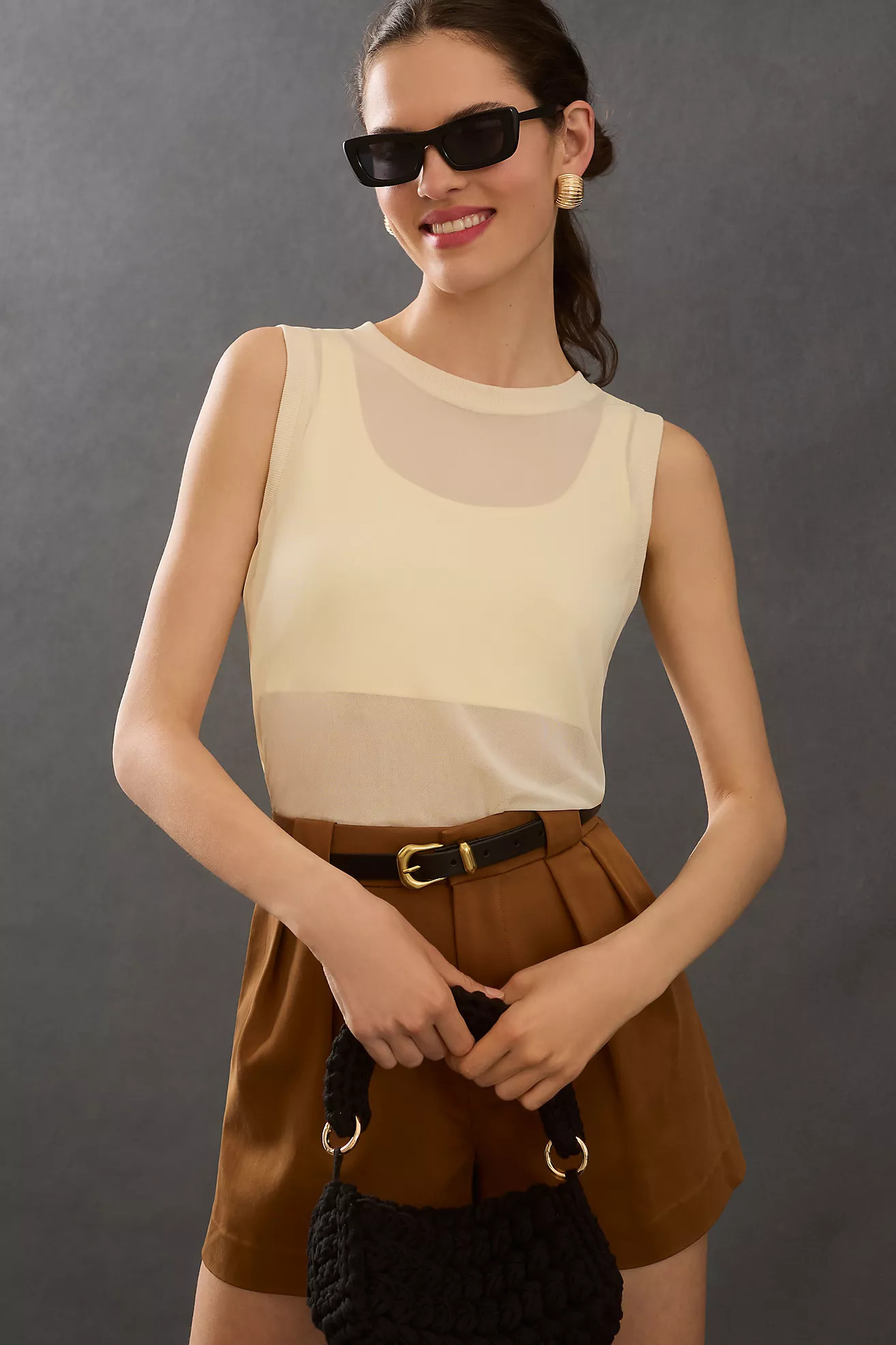 DOLAN Sheer Bralette Tank | Anthropologie (US)