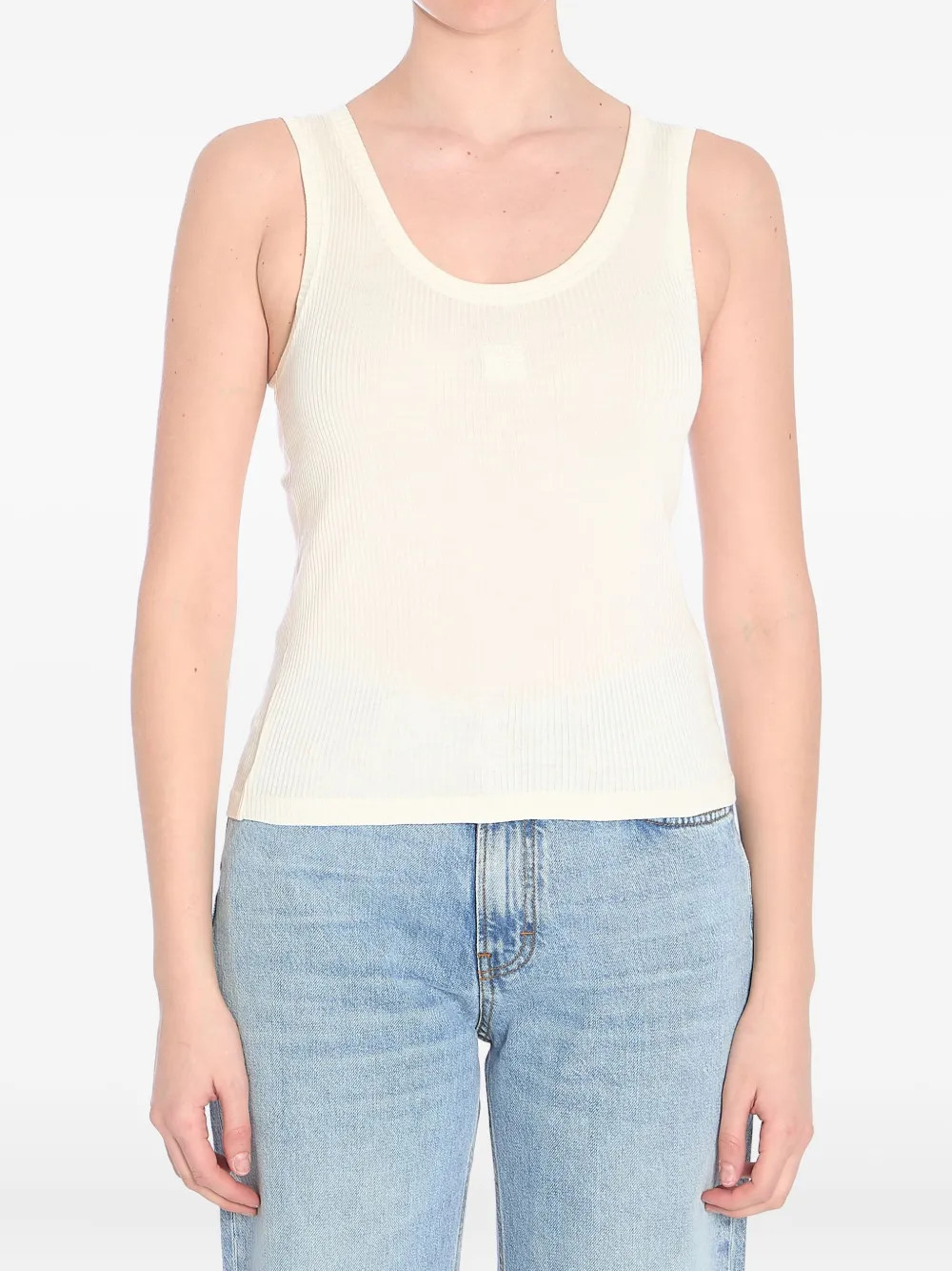 LOEWE Anagram tank top - White | Farfetch Global