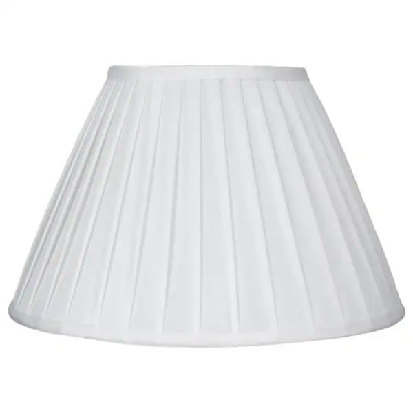 Faux Silk Side Pleat Lamp Shade, 12" to 16" Bottom Size - Overstock - 30785972 | Bed Bath & Beyond