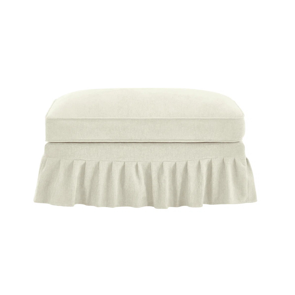 Giora Chenille Ottoman For Living Room – Perfect Footrest, Spare Seat & Decorative Accent | Wayfair North America