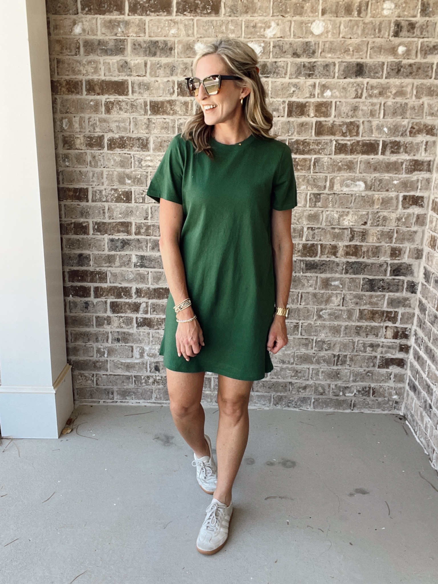 green old navy dress Old Navy Sage Smocked Bodice Ruffle Sleeve Tiered Midi Dress- Size M – The  Saved Collection main image 1