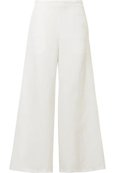 Mansur Gavriel - Linen Wide-leg Pants - White | NET-A-PORTER (UK & EU)