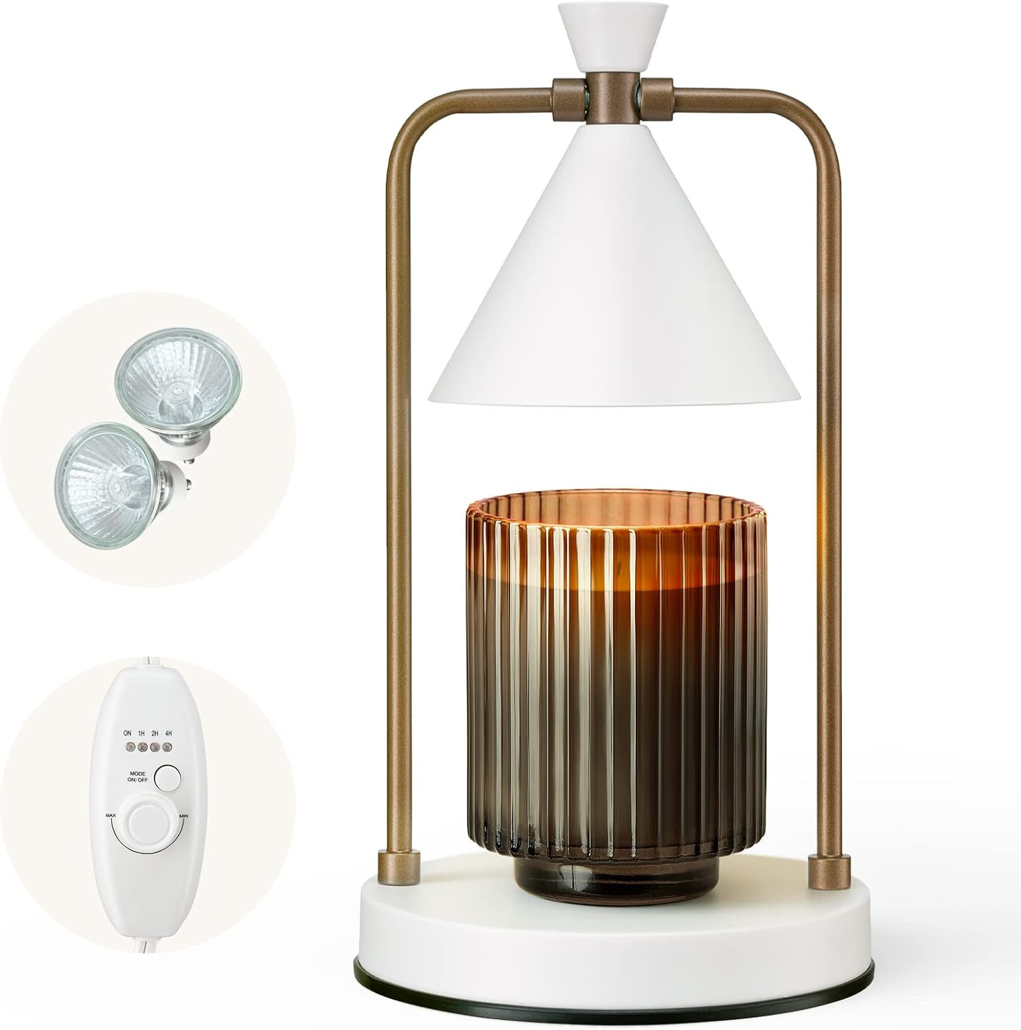 LA JOLIE MUSE Candle Warmer Lamp with Timer, Dimmable Candle Lamp, Electric Candle Melter, Compat... | Amazon (US)