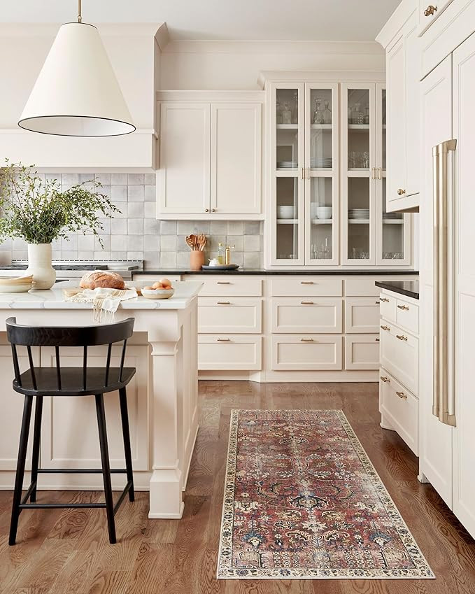 Loloi Chris Loves Julia x Jules Collection, Merlot & Multi 7'-6" x 9'-6" Area Rug – Vintage Acc... | Amazon (US)