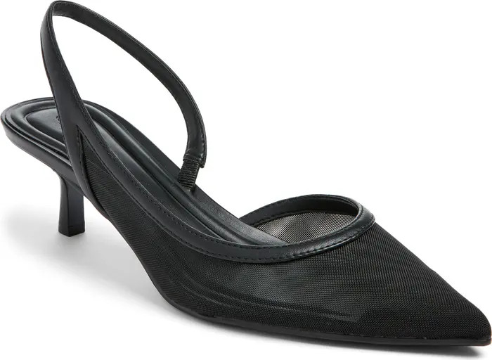 Corina Half d'Orsay Kitten Heel Slingback Pump (Women) | Nordstrom