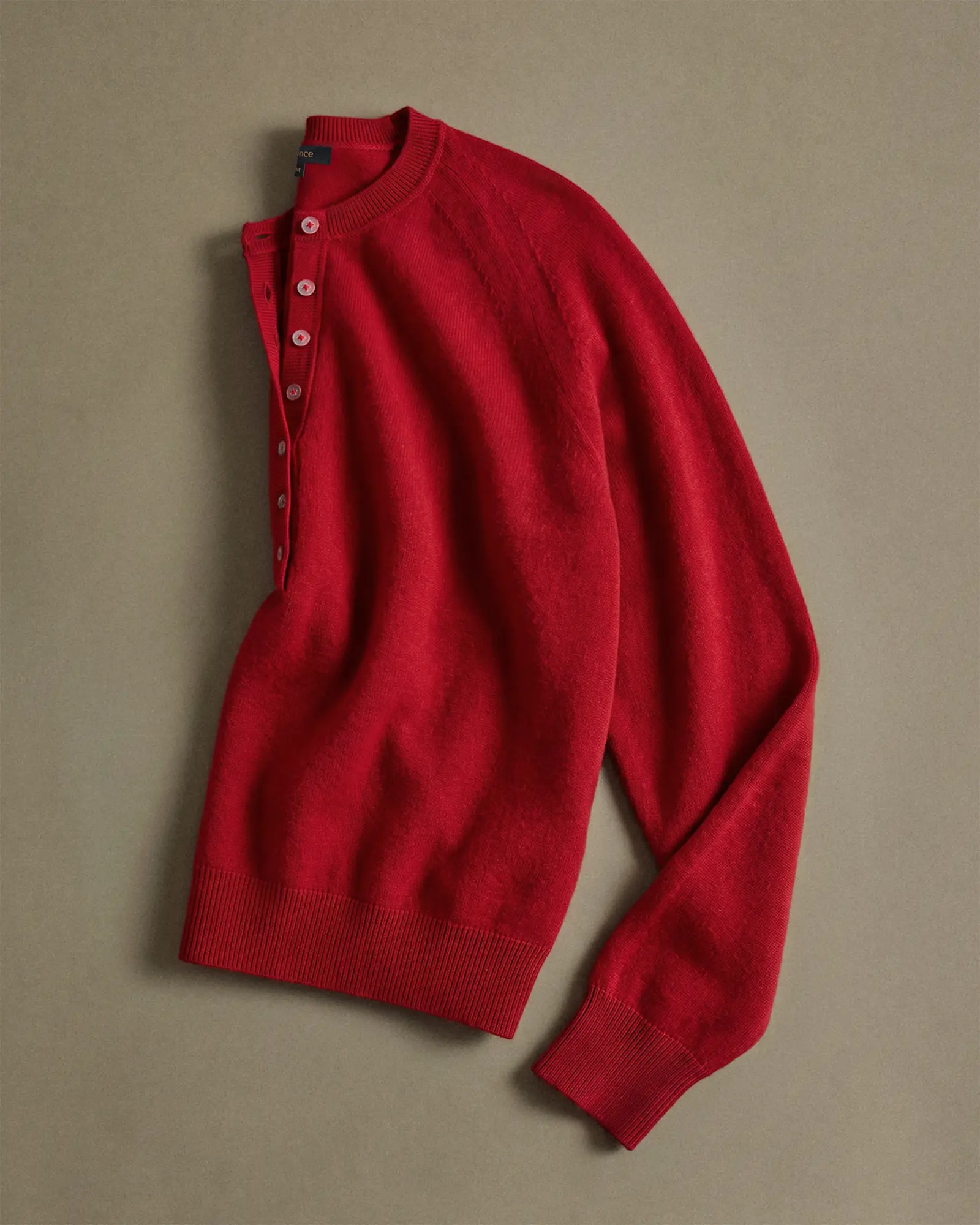 Mongolian Cashmere Dolman Sleeve Henley Sweater | Quince