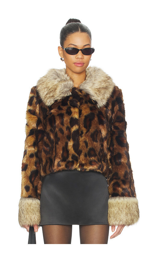 Unreal Fur Hidden Tiger Jacket in Leopard. Size L | Revolve Clothing (Global)