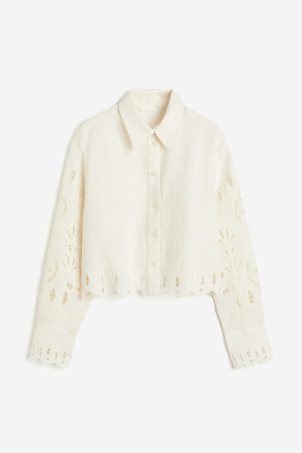Eyelet Embroidered Shirt | H&M (US + CA)