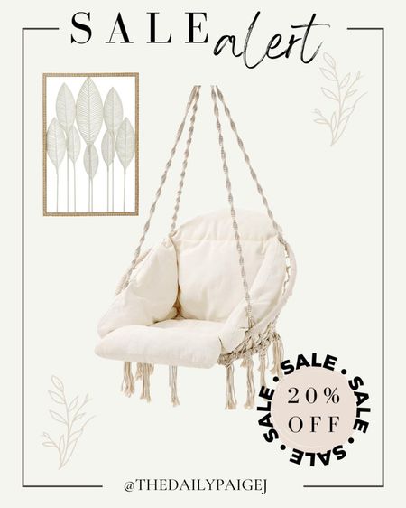 This hanging chair is such a great addition to any bedroom or great for a playroom as well. It’s normally over $100, but this hanging chair is 20% off coming in at $83! It’s such a great piece to add to a playroom, bedroom or flex space! 

#LTKhome #LTKunder100 #LTKsalealert