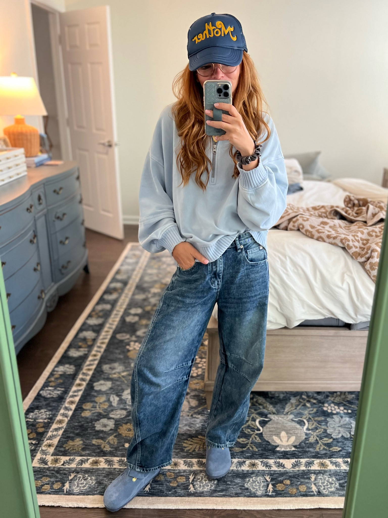 ✨A typical mom OOTD✨

$40 barrel jeans: Small, run big!
Quarter zip: small, runs big! 
Clogs: TTS
Hat: almost sold out



#LTKSaleAlert #LTKStyleTip