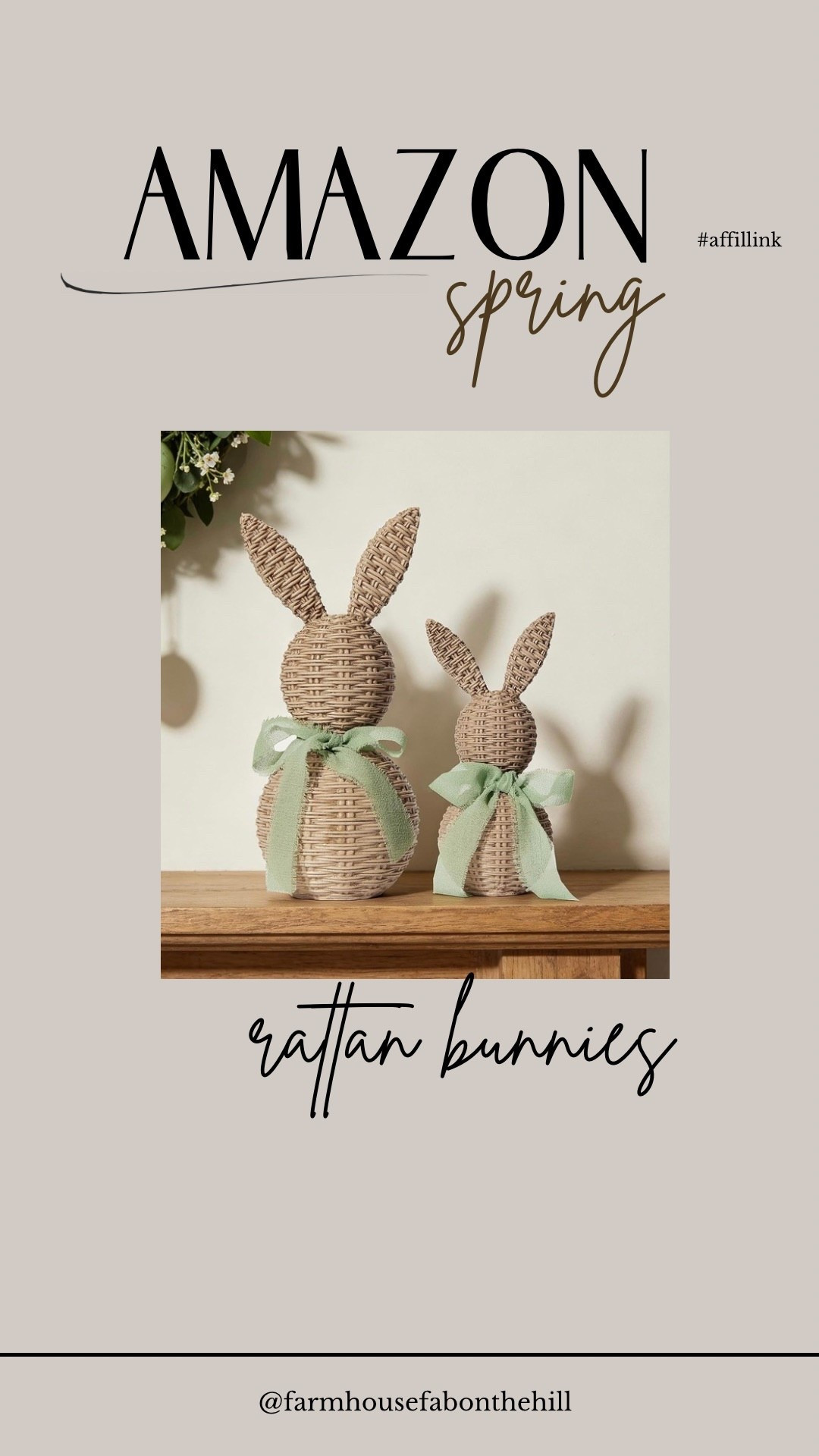 New to Amazon… set of 2- rattan bunnies 

#LTKHome #LTKSeasonal