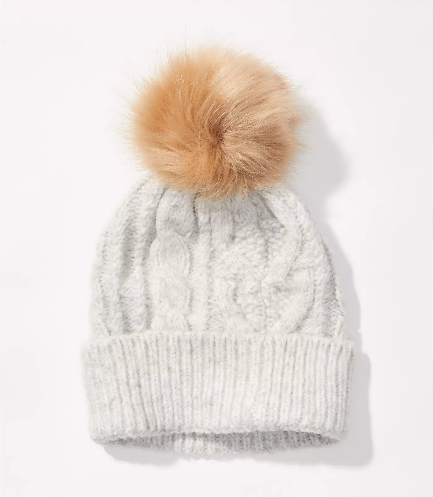 Cable Pom Pom Hat | LOFT | LOFT