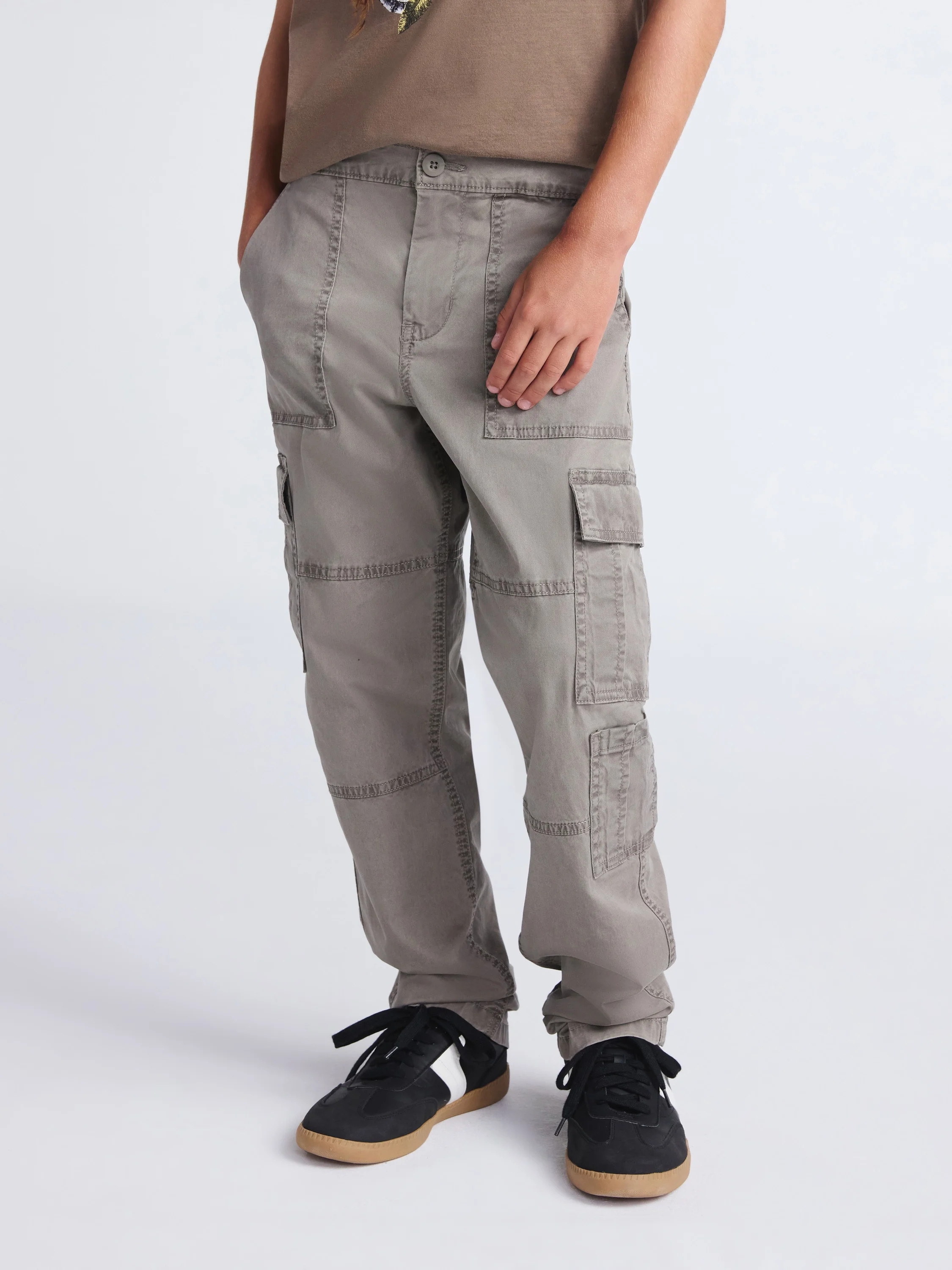 Weekend Academy Boys Straight Fit Cargo Pants, Sizes 4-18 | Walmart (US)